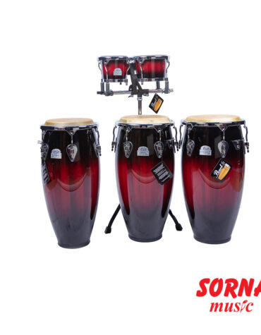 تومبا سه تايي با بانگو و پايه مدل Elite Congas Pearl