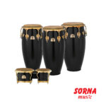 تومبا سه تايي با بانگو و پايه مدل Elite Congas Pearl