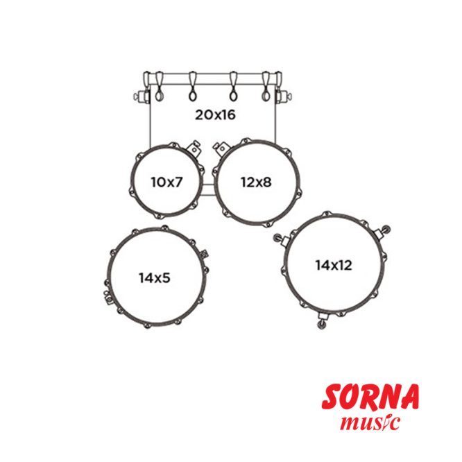 7500 MAPEX ST5045FBIZ STORM FUSION 2