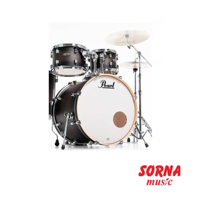 6069 Pearl DMP925SC262 Decade Maple Satin Black Drumset 6 2